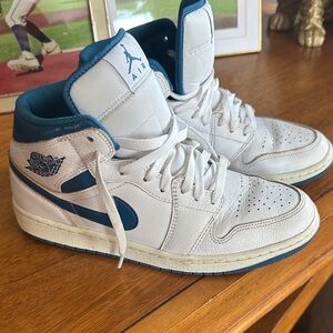 Nike White and blue Air Jordan